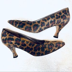 Bruno Magli leopard heels size 7.5 AA
